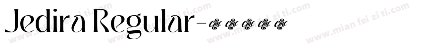 Jedira Regular字体转换